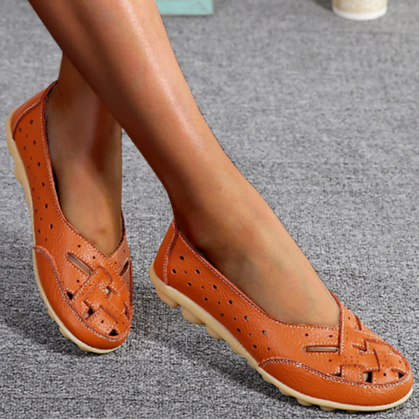 Slipshoes® | Ortopediska sandaler i andningsbart läder.