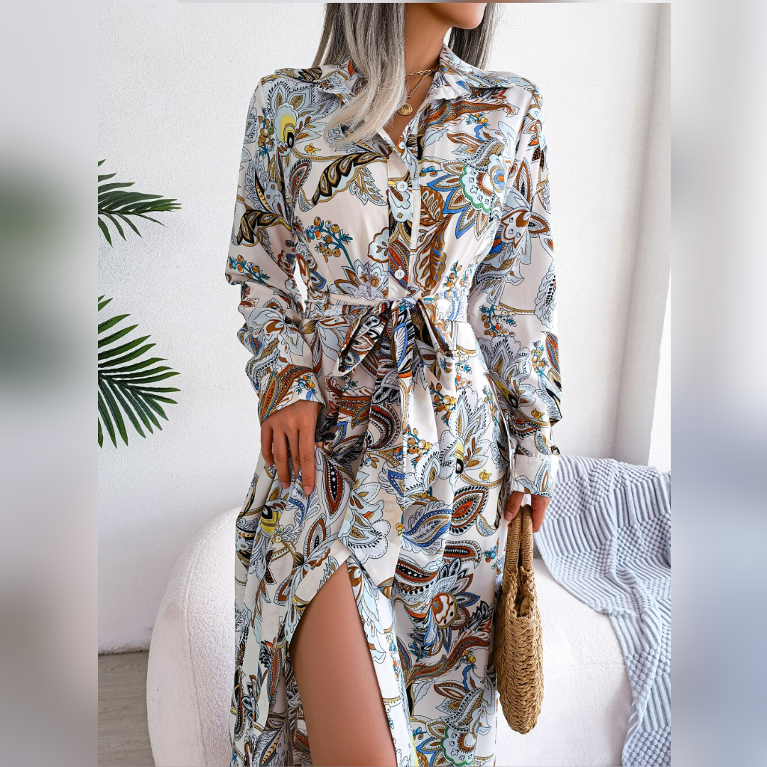Leszara® | Casual klänning med blommönster