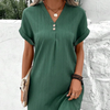 Ladda in bild i Galleri Viewer, Nellie® | V-ringad enfärgad klänning