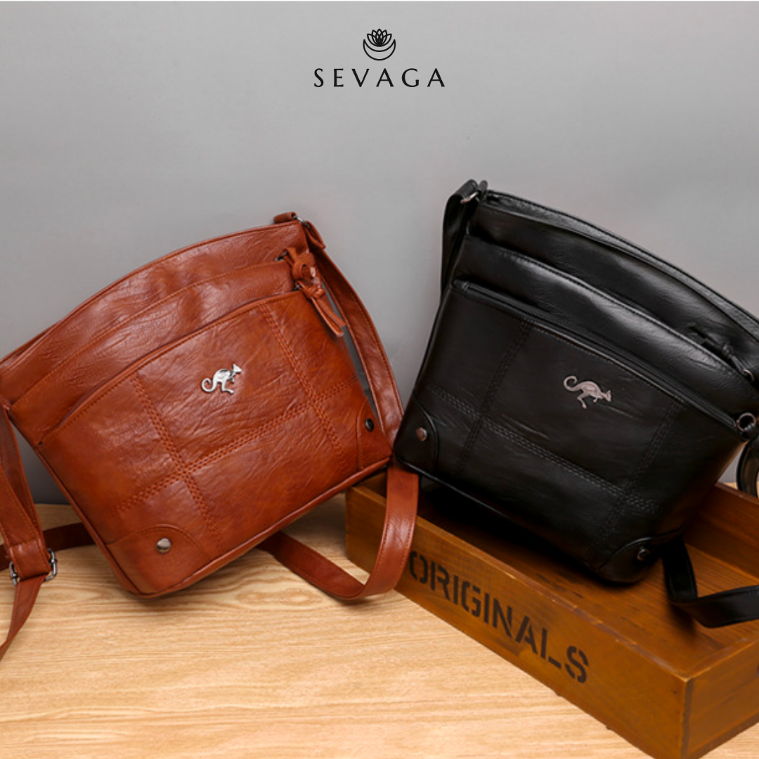 LuxBag® | Lyxig handväska i läder