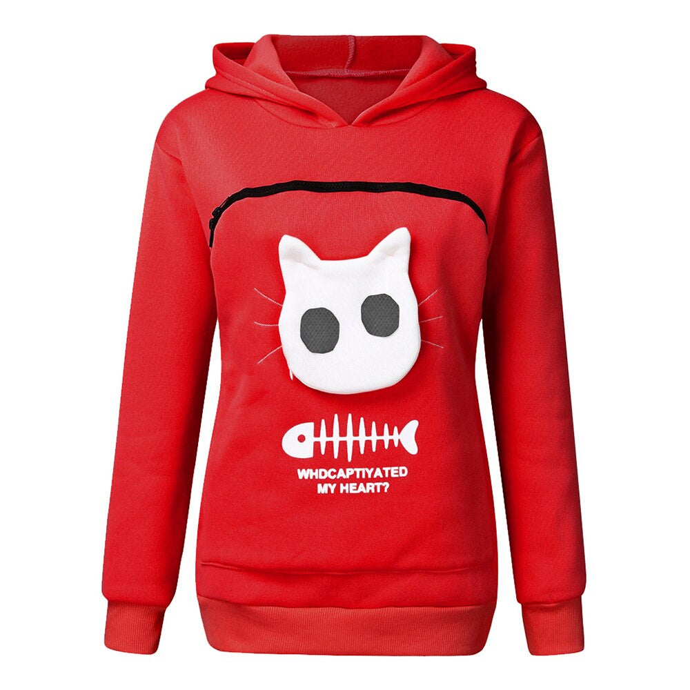 KittyPouch® | Kattpåse med huva Sweatshirt