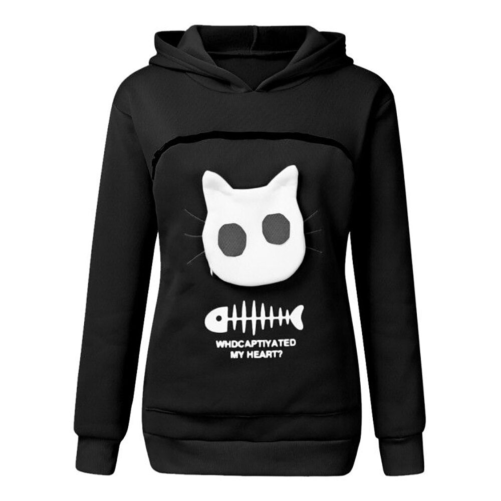 KittyPouch® | Kattpåse med huva Sweatshirt