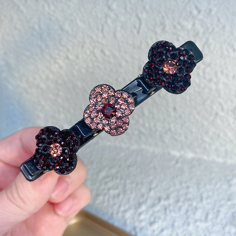 Clip It® | Tre blommor på sidan hårspänne